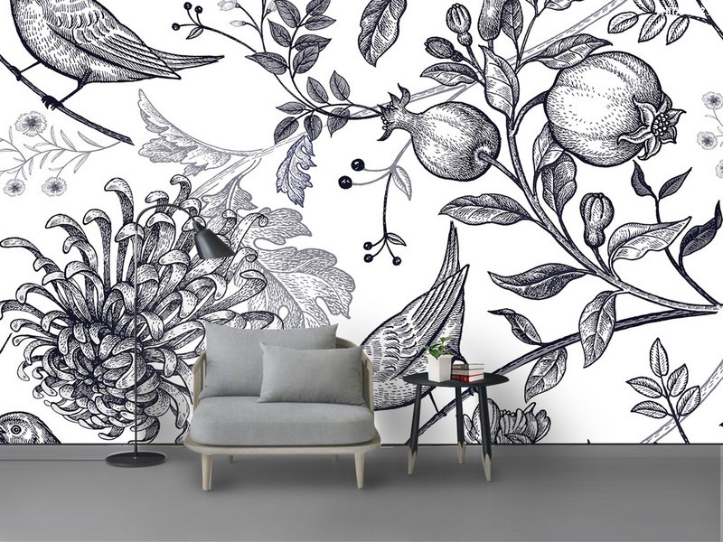 Tranh hoa cúc MHC2-023